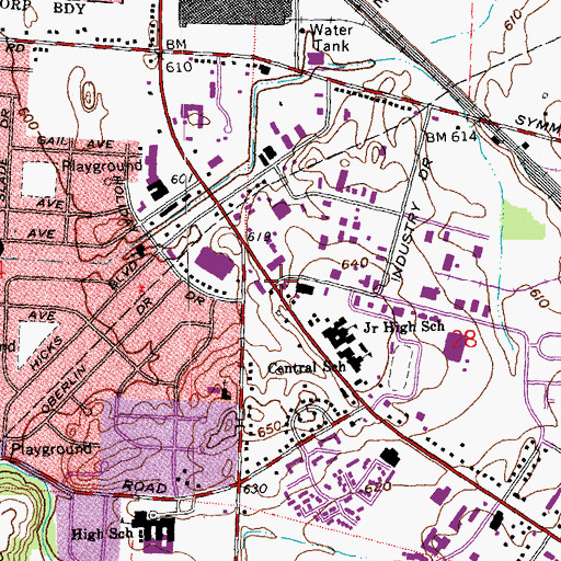 Topographic Map of Furmandale, OH