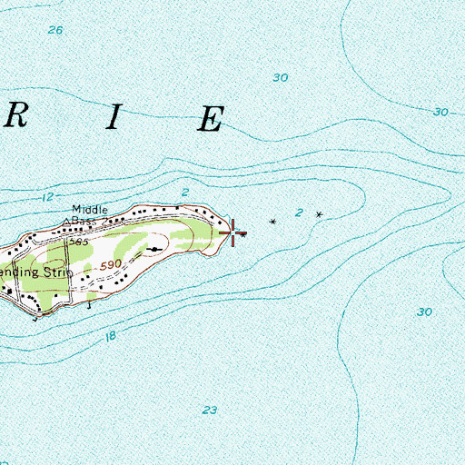 Topographic Map of East Point, OH