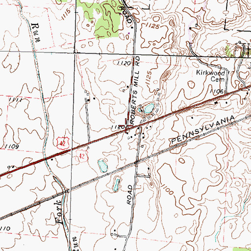 Topographic Map of Pentecostal Church of Christ, OH