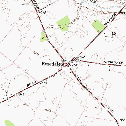Topographic Map of Rosedale Bible Institute, OH