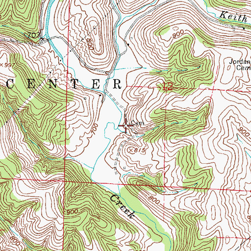 Topographic Map of Payne Cemetery, OH