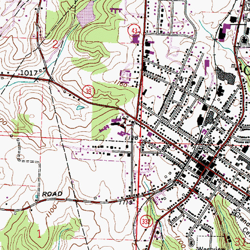 Topographic Map of Our Lady of Fatima School, OH