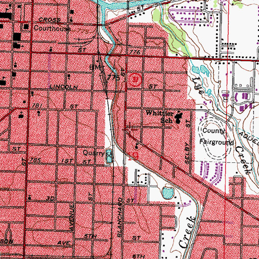 Topographic Map of Camp Neibling (historical), OH