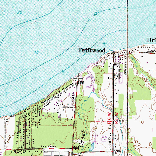 Topographic Map of Madison Dock (historical), OH