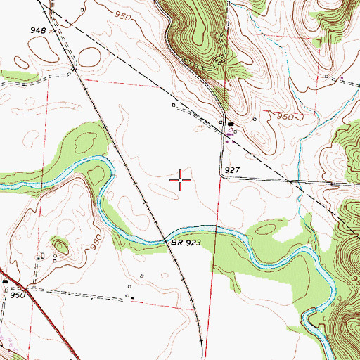 Topographic Map of Cranberry Prairie, OH