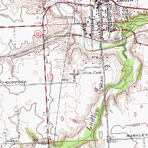 Topographic Map of Ludlow Church (historical), OH