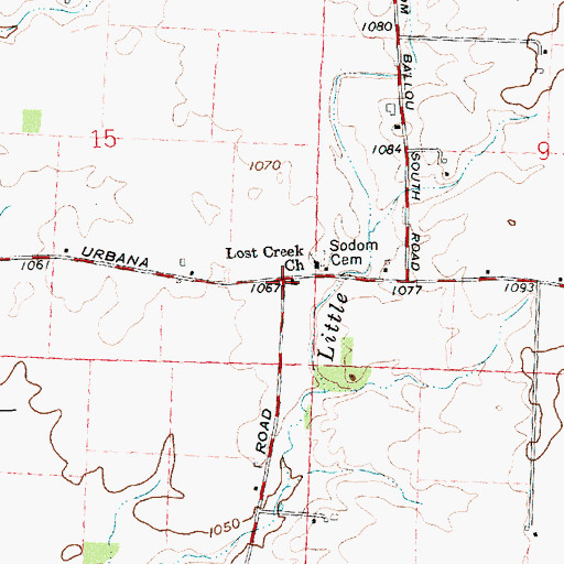 Topographic Map of Sodom (historical), OH