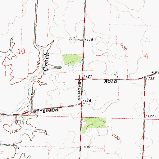 Topographic Map of Wesley Chapel Methodist Episcopal Church (historical), OH