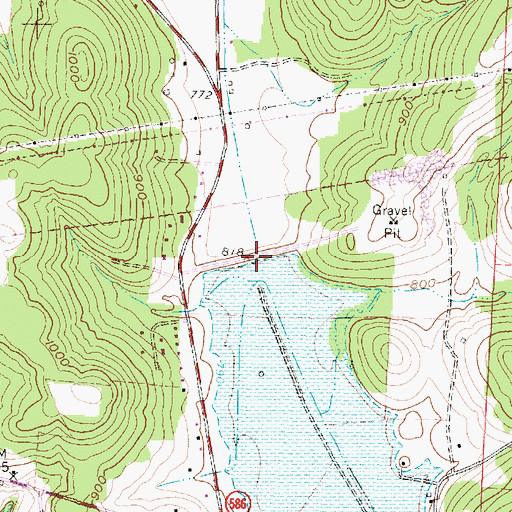 Topographic Map of Nashport Dike, OH