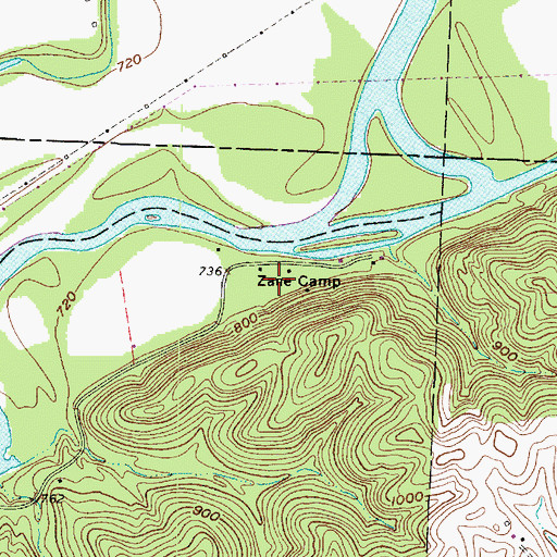 Topographic Map of Wills Town (historical), OH
