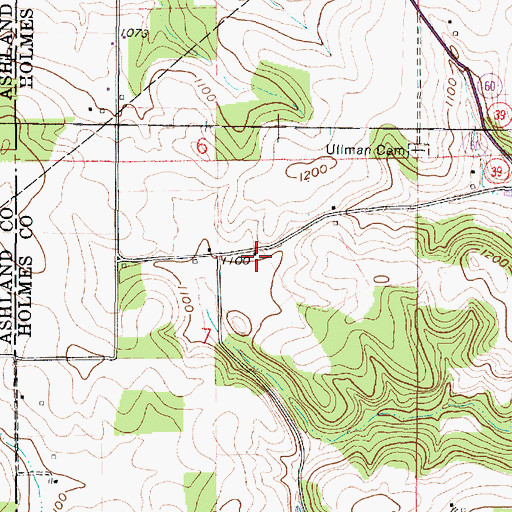 Topographic Map of Germany School (historical), OH