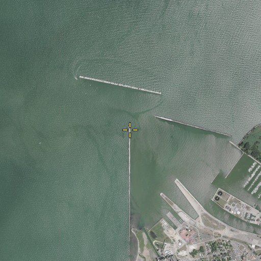 Aerial/Satellite Image of Lorain Lighthouse, OH