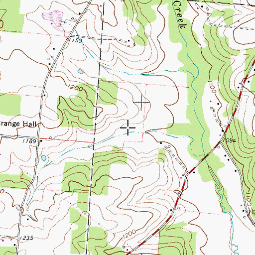 Topographic Map of Big Spring Farm (historical), OH