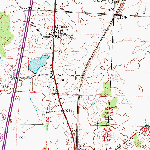 Topographic Map of Claysville Farm (historical), OH