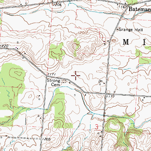 Topographic Map of Fair View Farm (historical), OH
