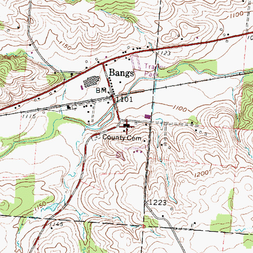 Topographic Map of Knox County Infirmary (historical), OH