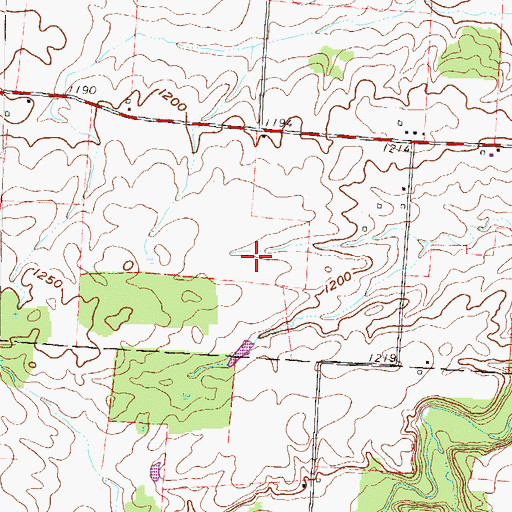 Topographic Map of Pleasant Valley Farm (historical), OH