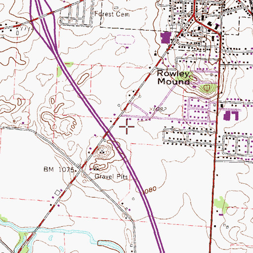 Topographic Map of Rural Home Farm (historical), OH