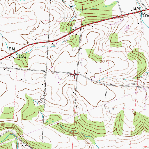 Topographic Map of School Number 3 (historical), OH
