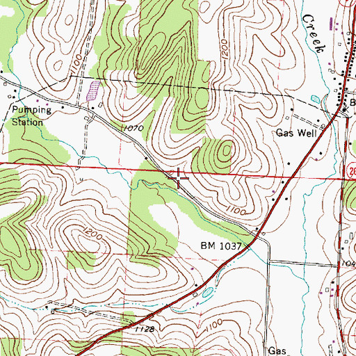 Topographic Map of School Number 4 (historical), OH