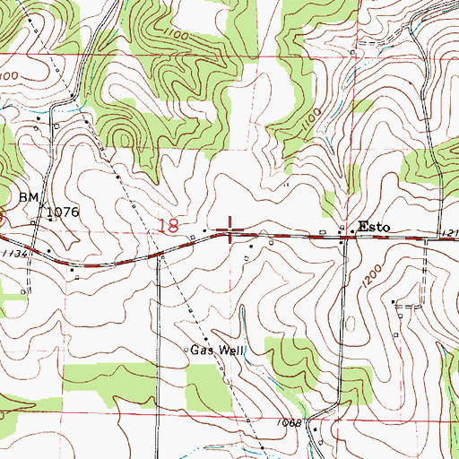 Topographic Map of School Number 4 (historical), OH