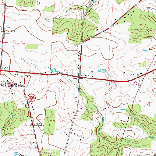 Topographic Map of School Number 5 (historical), OH