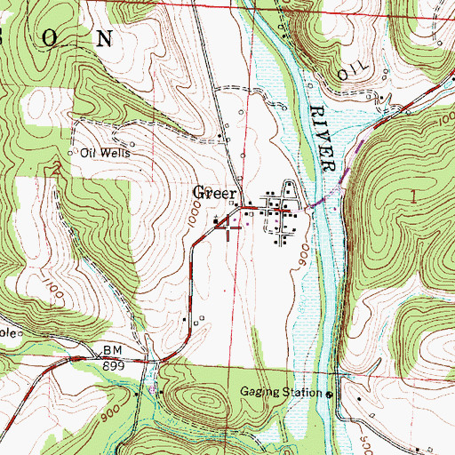 Topographic Map of School Number 6 (historical), OH