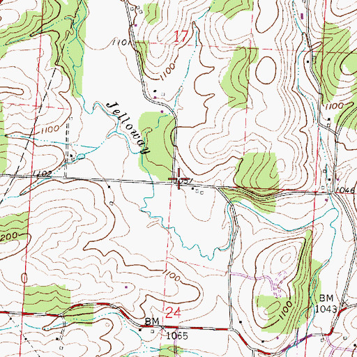 Topographic Map of School Number 7 (historical), OH