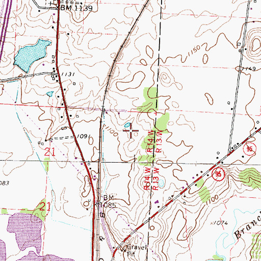 Topographic Map of Spring Hill Farm (historical), OH