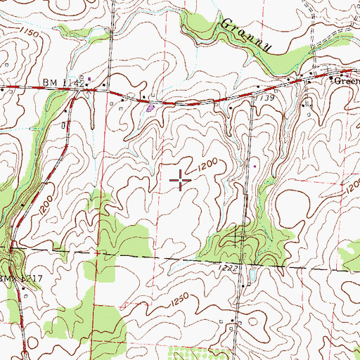 Topographic Map of Spring Valley Farm (historical), OH