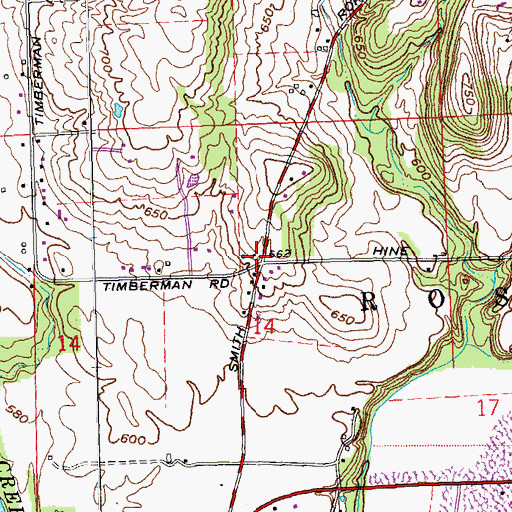Topographic Map of School Number 2 (historical), OH