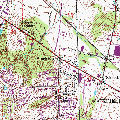 Topographic Map of School Number 1 (historical), OH