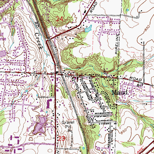 Topographic Map of School Number 8 (historical), OH