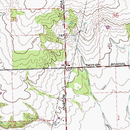 Topographic Map of School Number 7 (historical), OH