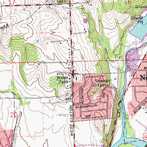 Topographic Map of School Number 2 (historical), OH