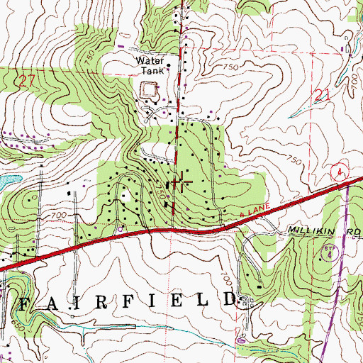 Topographic Map of School Number 2 (historical), OH