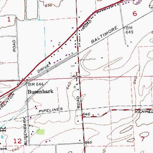 Topographic Map of Apostle Church (historical), OH