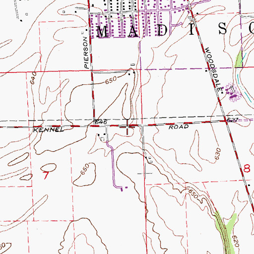 Topographic Map of School Number 10 (historical), OH