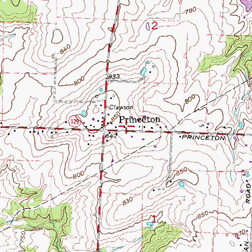 Topographic Map of School Number 6 (historical), OH
