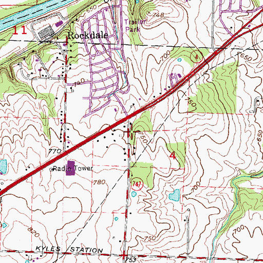 Topographic Map of School Number 7 (historical), OH
