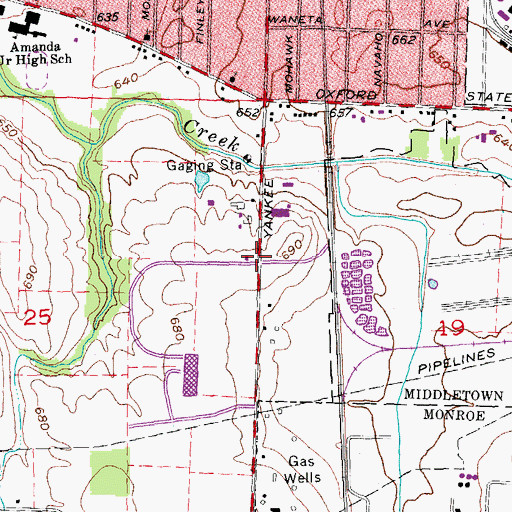 Topographic Map of School Number 7 (historical), OH