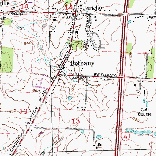Topographic Map of School Number 8 (historical), OH