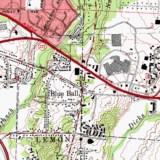 Topographic Map of School Number 6 (historical), OH