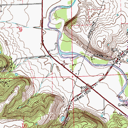 Topographic Map of School Number 6 (historical), OH