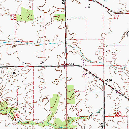 Topographic Map of School Number 4 (historical), OH