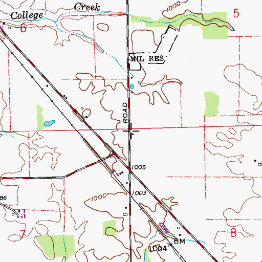 Topographic Map of School Number 3 (historical), OH