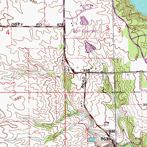 Topographic Map of School Number 2 (historical), OH