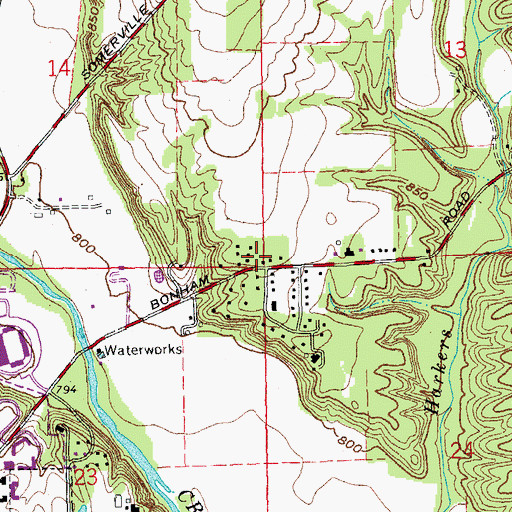 Topographic Map of School Number 6 (historical), OH