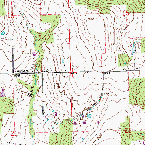 Topographic Map of School Number 9 (historical), OH