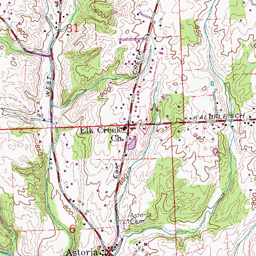 Topographic Map of School Number 3 (historical), OH